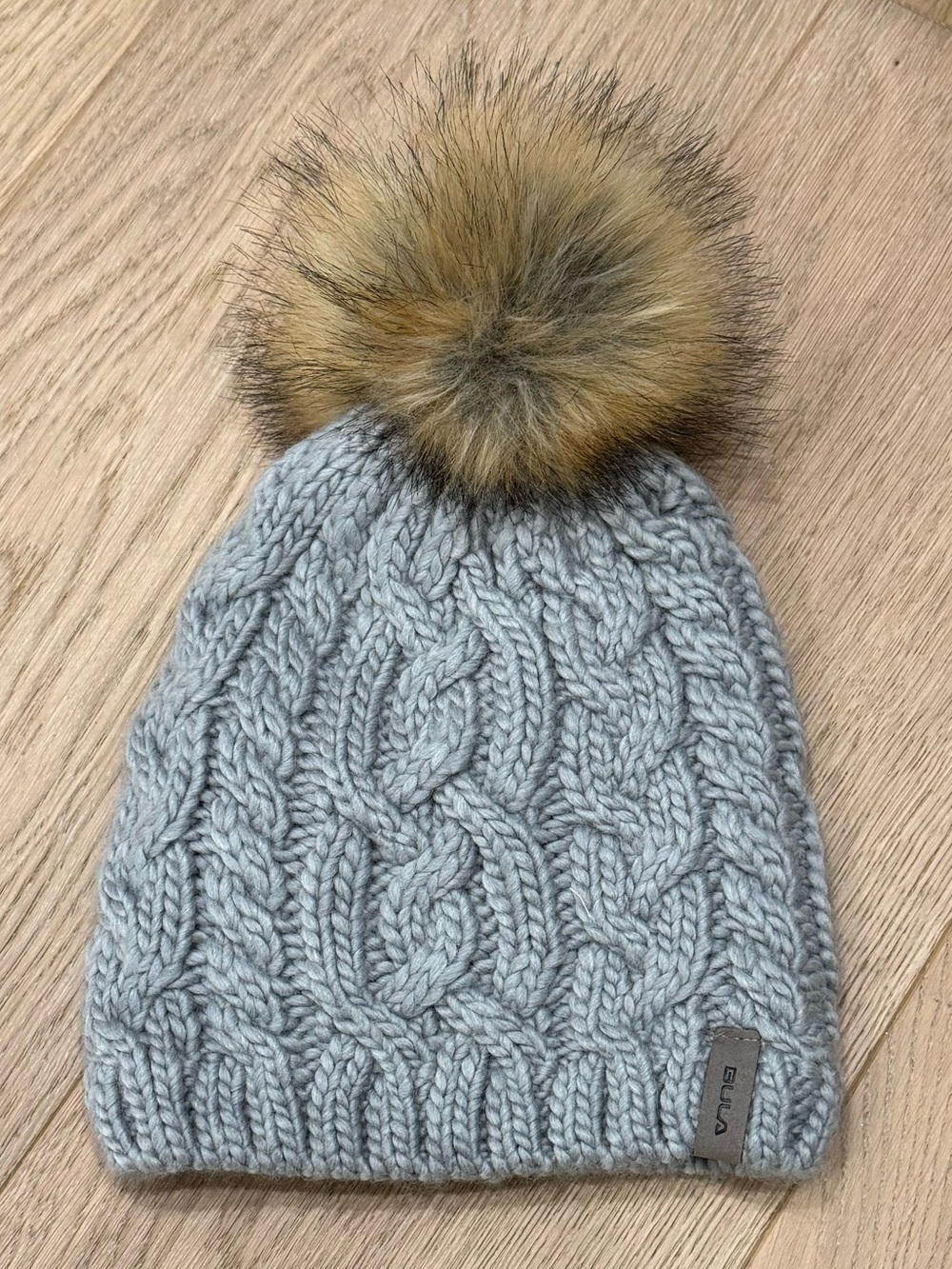 Bula Wool Gray Beanie with Pom-Pom NWOT